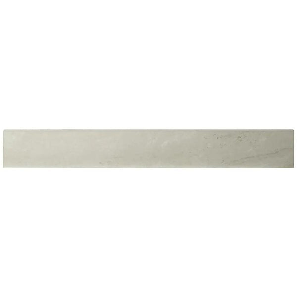 Praia Grey Matte Bullnose Marble Look Porcelain Moldings 3x24