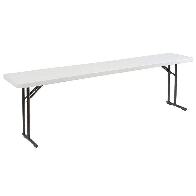 Steel Frame 72-inch Rectangular Gray Plastic Top Folding Table by HomePacific