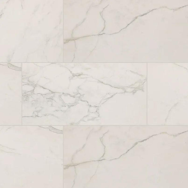 Regallo Calacatta Isla Matte Marble Look Porcelain Tiles 24x48