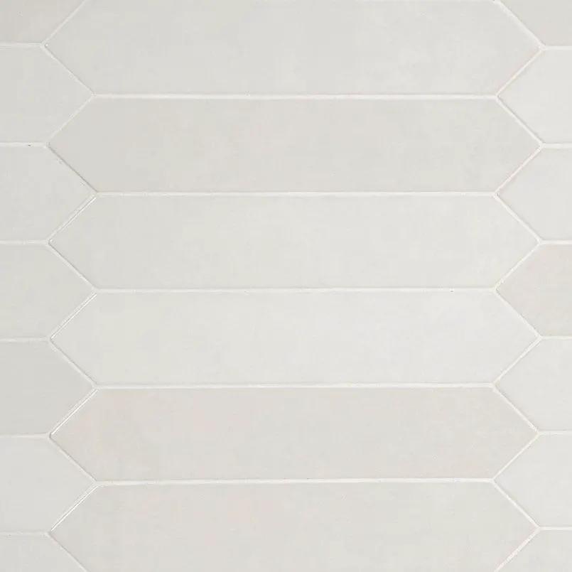 Renzo Dove Ceramic Tile 3x12 Glossy Picket Mosaics 2.5x13 by MSI Surfaces