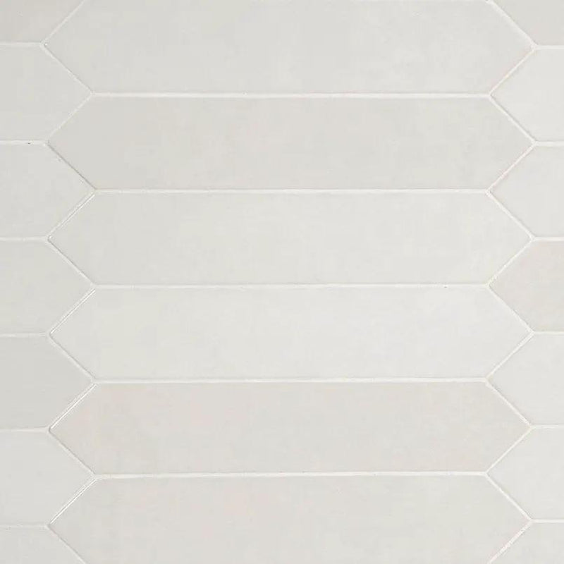 Renzo Dove Ceramic Tile 3x12 Glossy Picket Mosaics 2.5x13 by MSI Surfaces