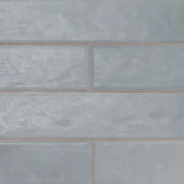 Renzo Sky Ceramic Wall Tile Glossy Mosaics 3x12