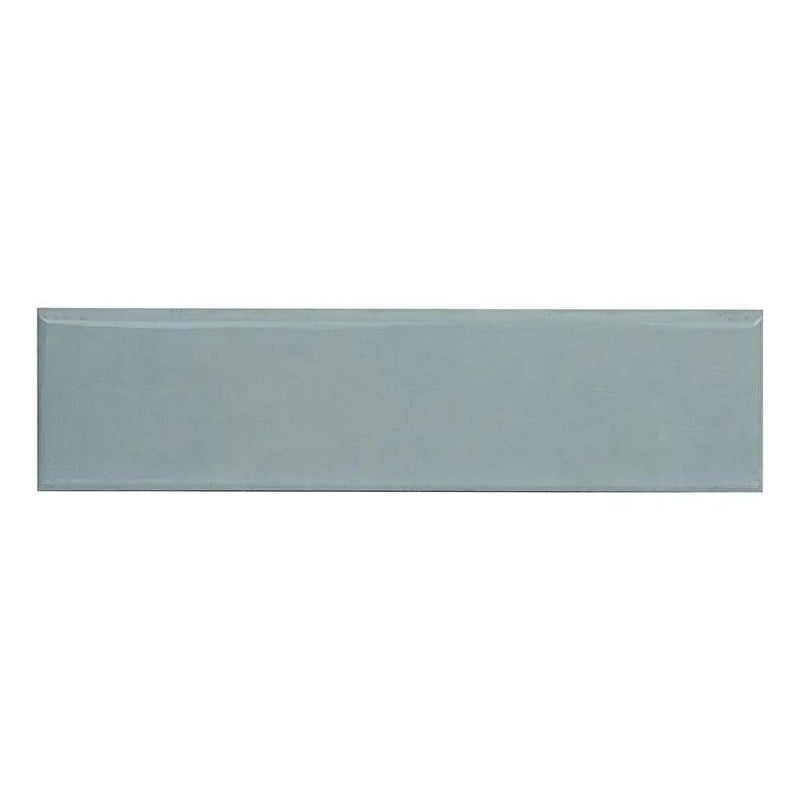 Renzo Sky Ceramic Wall Tile Glossy Bullnose Mosaics 3x12 by MSI Surfaces