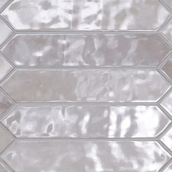 Renzo Sterling 3x12 Tile Glossy Picket Ceramic Mosaics 2.5x13