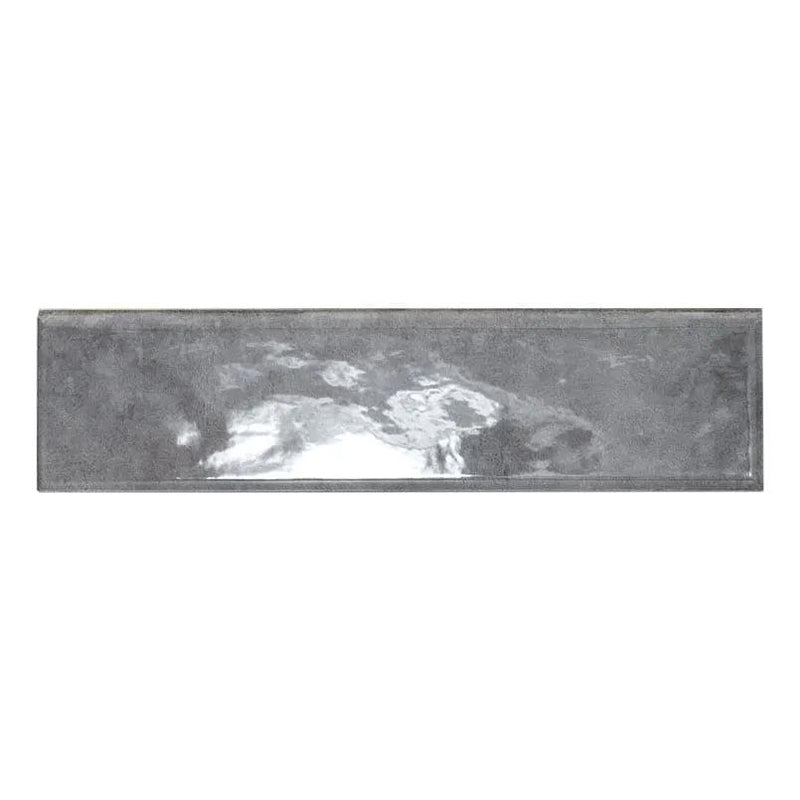Renzo Storm 3x12 Glossy Bullnose Ceramic Mosaics close up