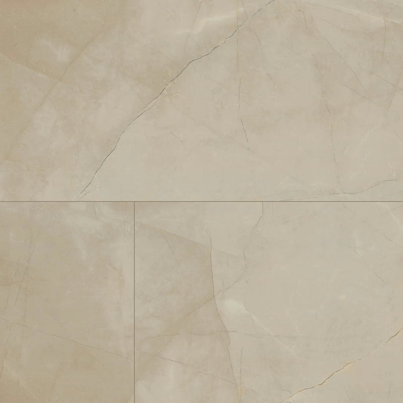 Sande Cream Matte Marble Look Porcelain Tiles 24x48 close up