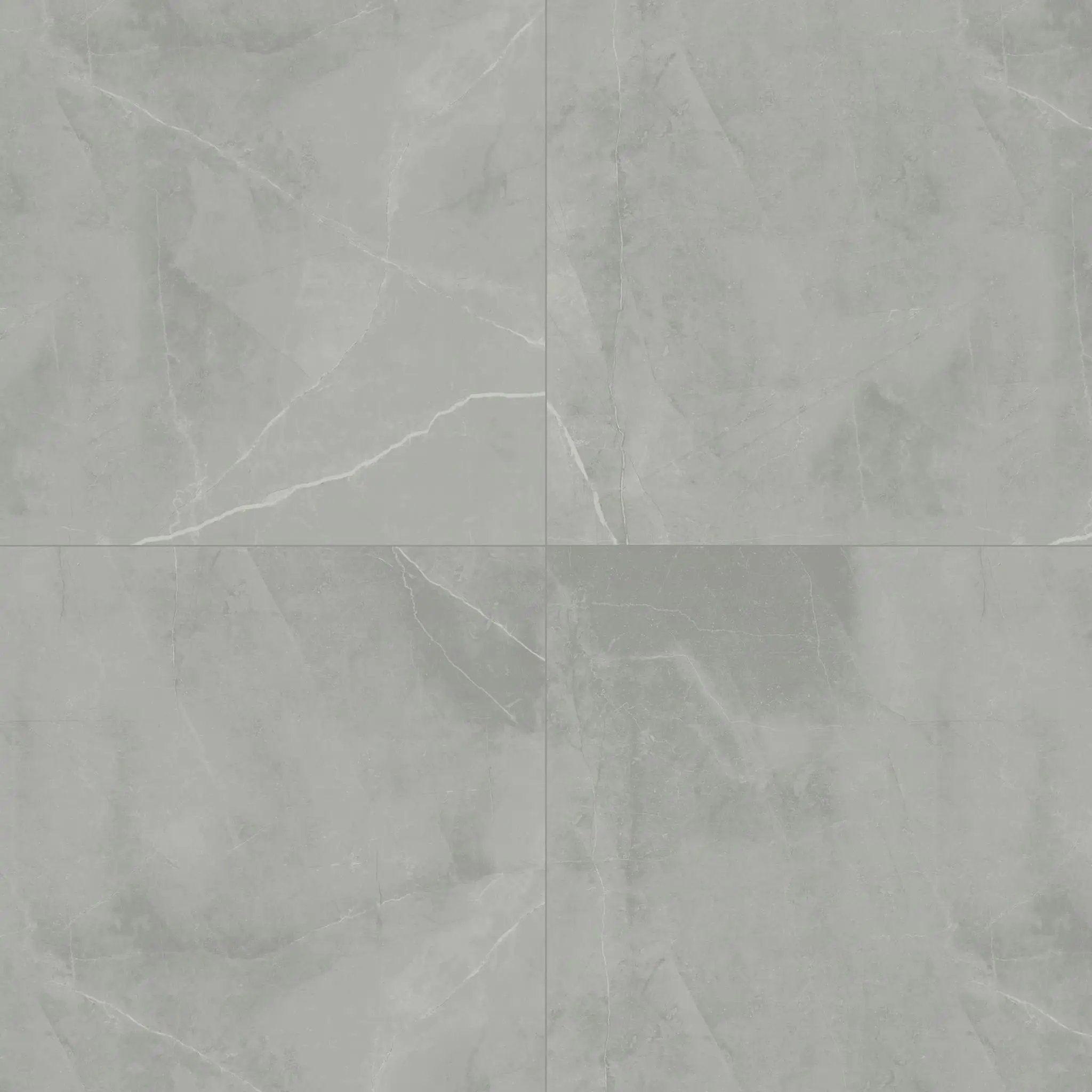 Sande Grey Matte Marble Look Porcelain Tiles 24x24 close up