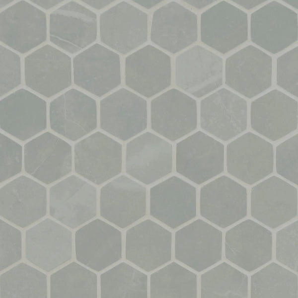 Sande Grey Matte Marble Look Porcelain Mosaics 2x2 2
