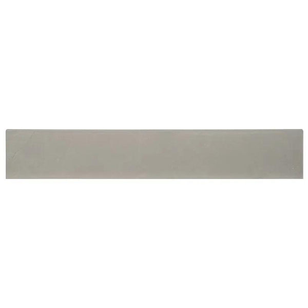 Sande Grey Polished Bullnose Marble Look Porcelain Moldings 3x18