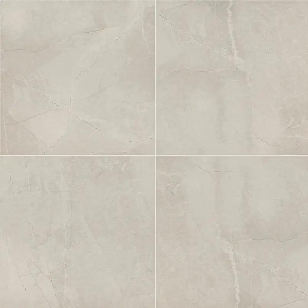 Sande Ivory Polished Marble Look Porcelain Tiles 24x24