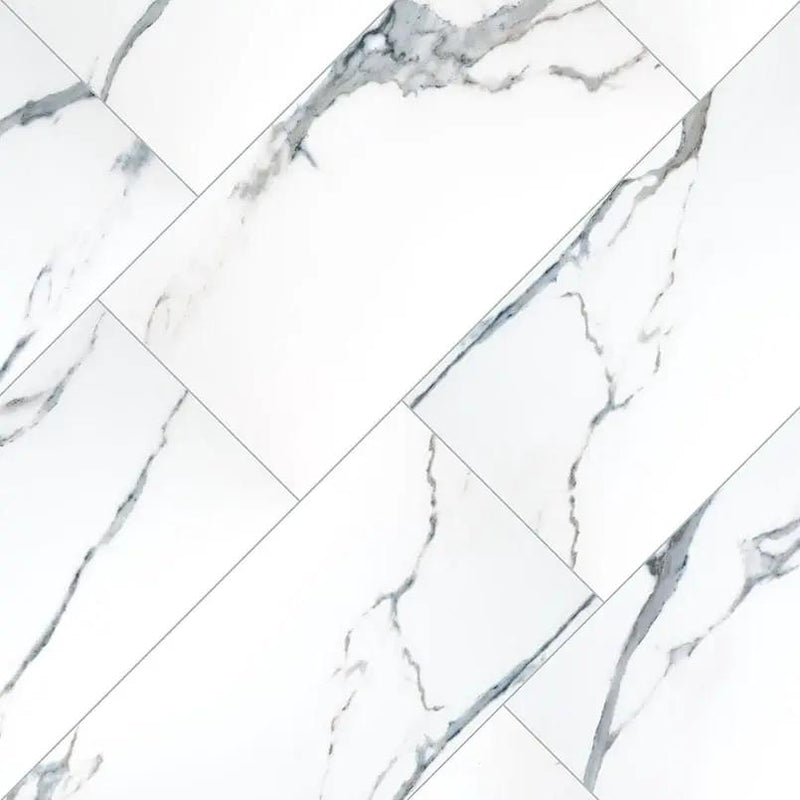 Savoy Azula Matte Marble Look Porcelain Mosaics 2x2 angled view