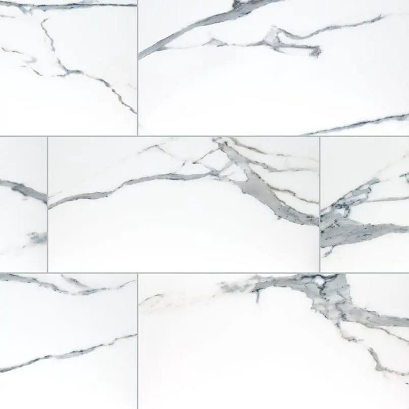 Savoy Azula Matte Marble Look Porcelain Tiles 24x48 close up