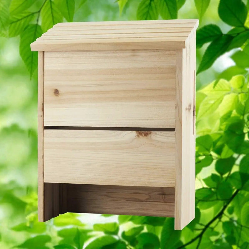 Outdoor Solid Cedar Wood Bat House - Holds up to 75 Bats by HomePacific