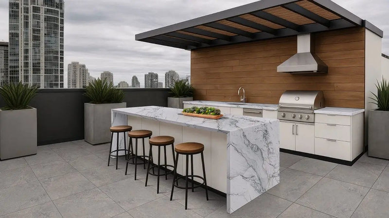 Soreno Grigio Matte Porcelain Tiles 24x24 in a finished room