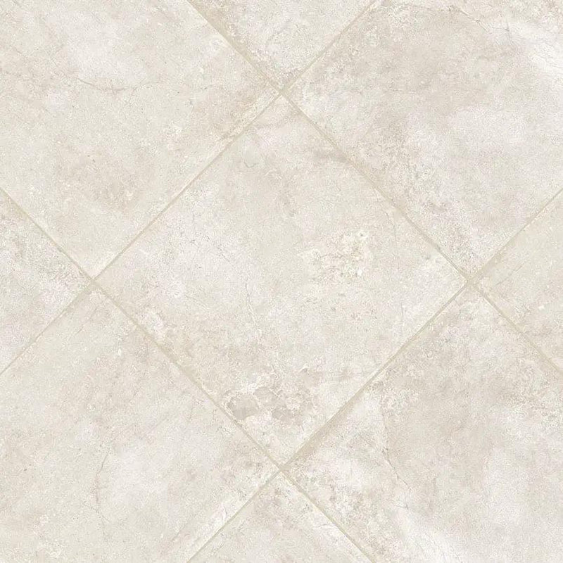 Soreno Ivory Matte Porcelain Mosaics 2x2 angled view