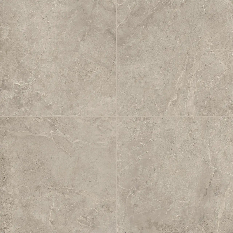 Soreno Taupe Matte Porcelain Tiles 24x24 close up