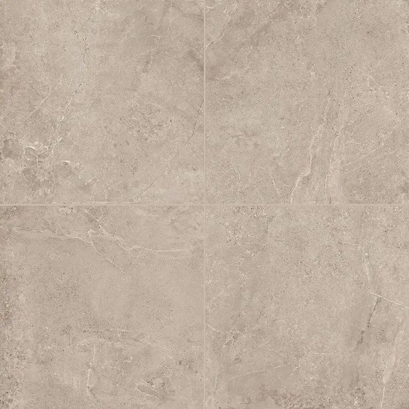 Soreno Taupe Matte Porcelain Tiles 24x24 close up