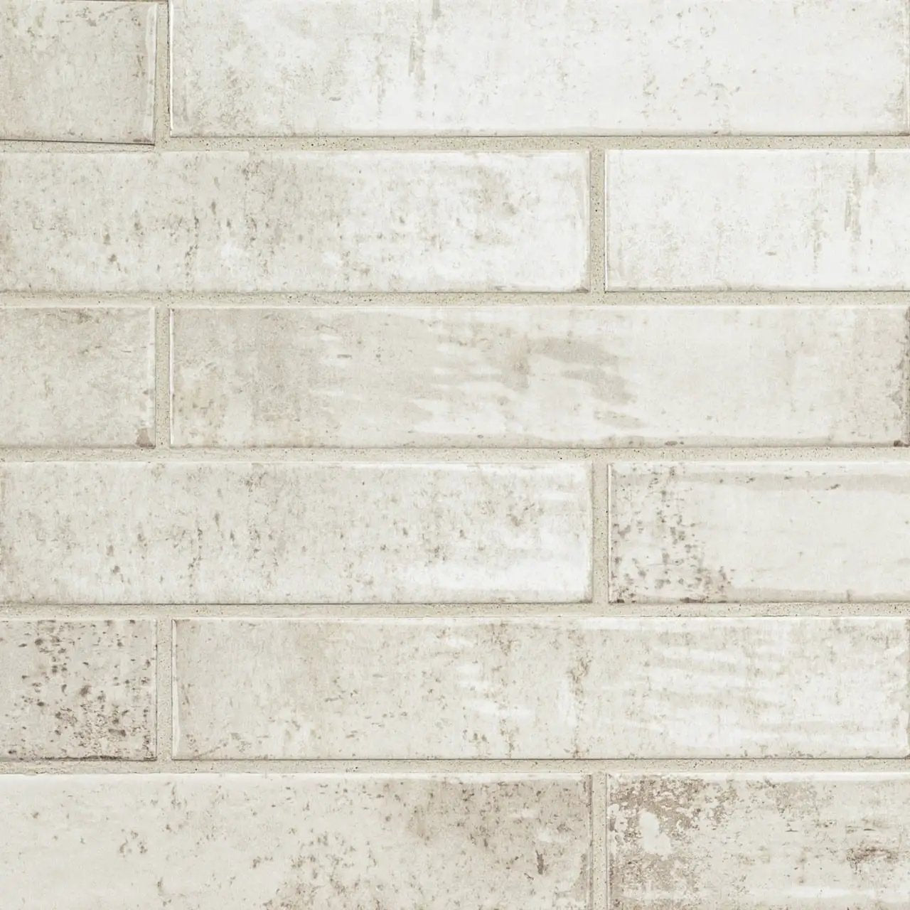 Stella Biscotti 2x10 Glossy Ceramic Mosaics close up