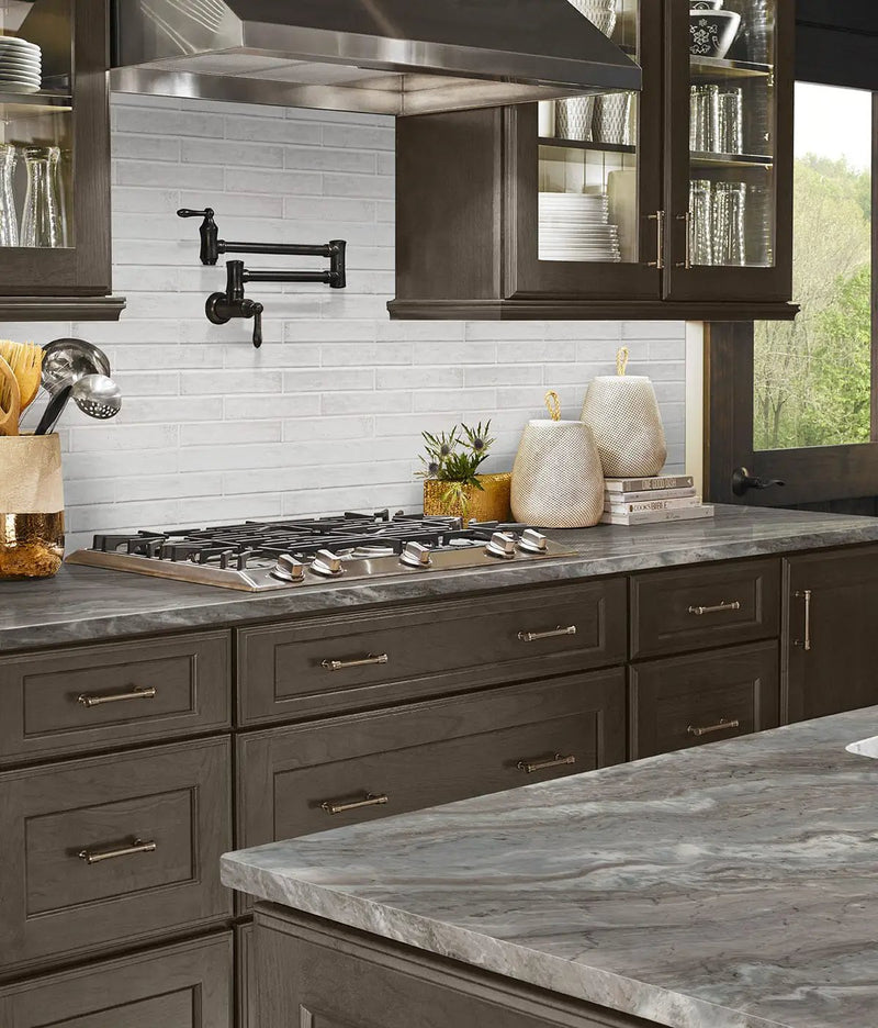 Stella La Perla 2x10 Glossy Ceramic Mosaics by MSI Surfaces