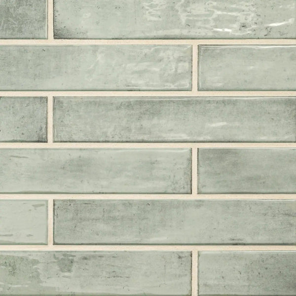 Stella Emerald 2x10 Glossy Ceramic Mosaics