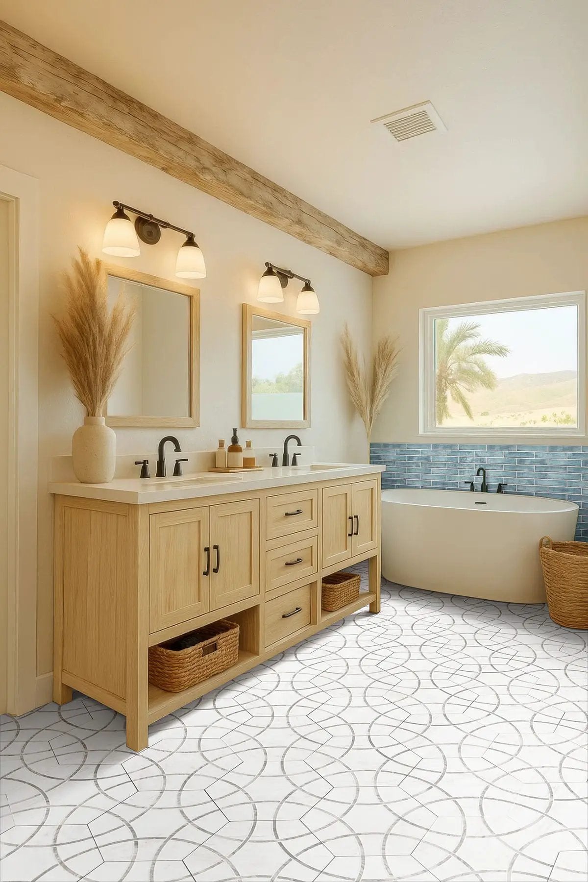 Stella Oceano 2x10 Glossy Ceramic Mosaics by MSI Surfaces