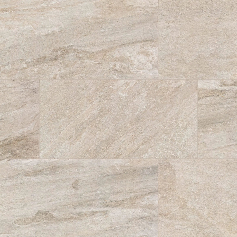 Traktion Stowe Desert Amber Matte Slate Look Porcelain Tiles 15x30 close up