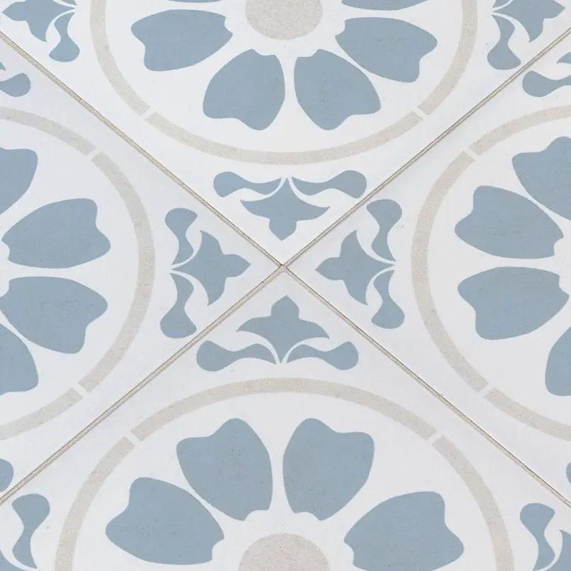 Kenzzi Tamensa Matte Porcelain Tiles 8x8 angled view