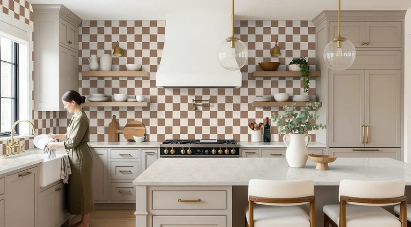Ivory 4x4 Glossy Ceramic Mosaics by MSI Surfaces