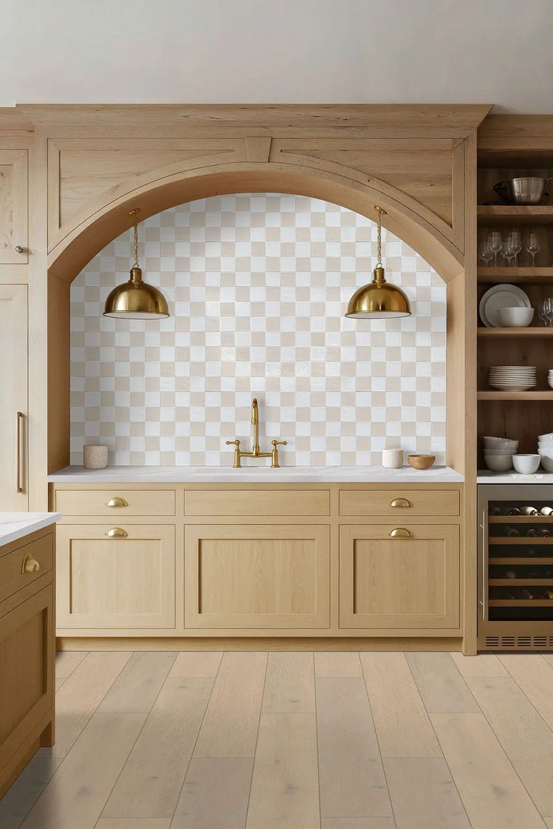 Ivory 4x4 Glossy Ceramic Mosaics by MSI Surfaces