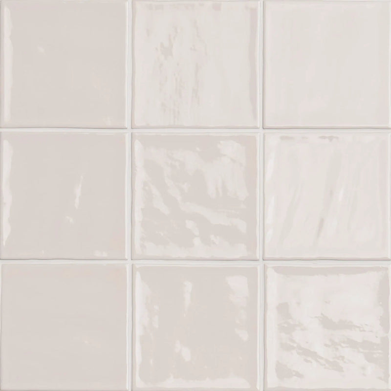 Ivory 4x4 Glossy Ceramic Mosaics 2 by MSI Surfaces