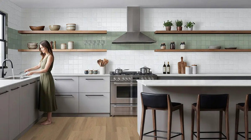 Olive 4x4 Glossy Ceramic Mosaics by MSI Surfaces