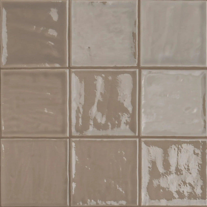 Umber 4x4 Glossy Ceramic Mosaics by MSI Surfaces