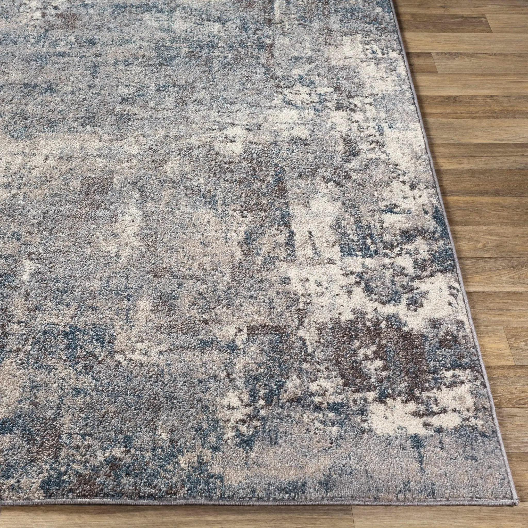 Netherfield Abstract Gray Rug by Boutique Rugs