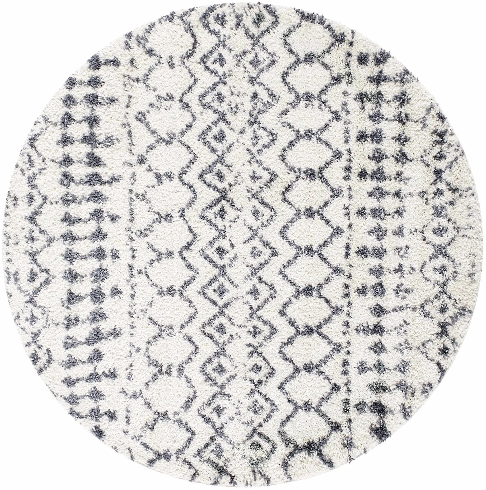 White Gray Navassa Rug - Clearance by Boutique Rugs