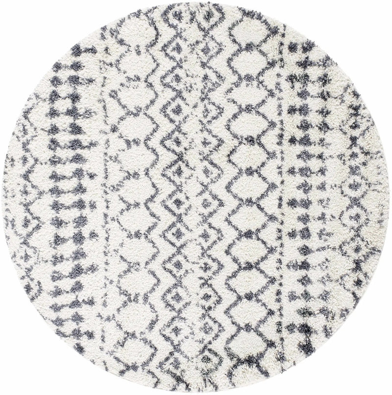 White Gray Navassa Rug - Clearance by Boutique Rugs