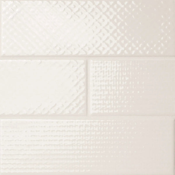 Urbano Crema Tile Glossy Ceramic Mosaics 4x12 2