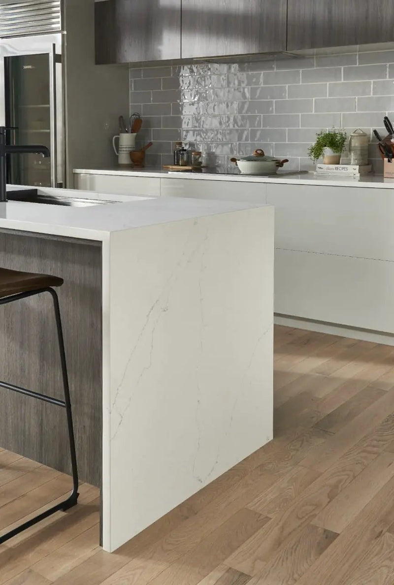 Urbano Dusk Tile Glossy Ceramic Mosaics 4x12 2 in a finished room