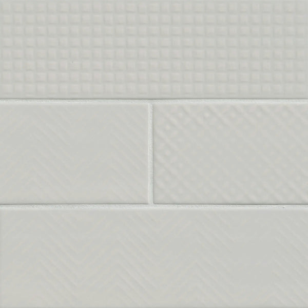 Urbano Dusk Tile Glossy Ceramic Mosaics 4x12 2
