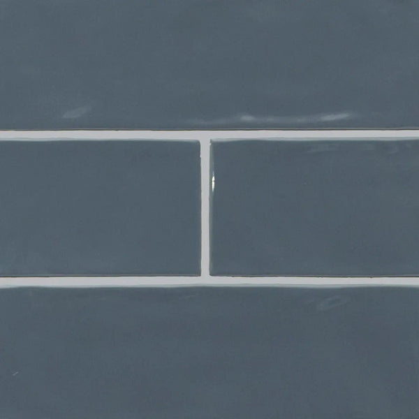 Urbano Navy Glossy Ceramic Mosaics 4x12