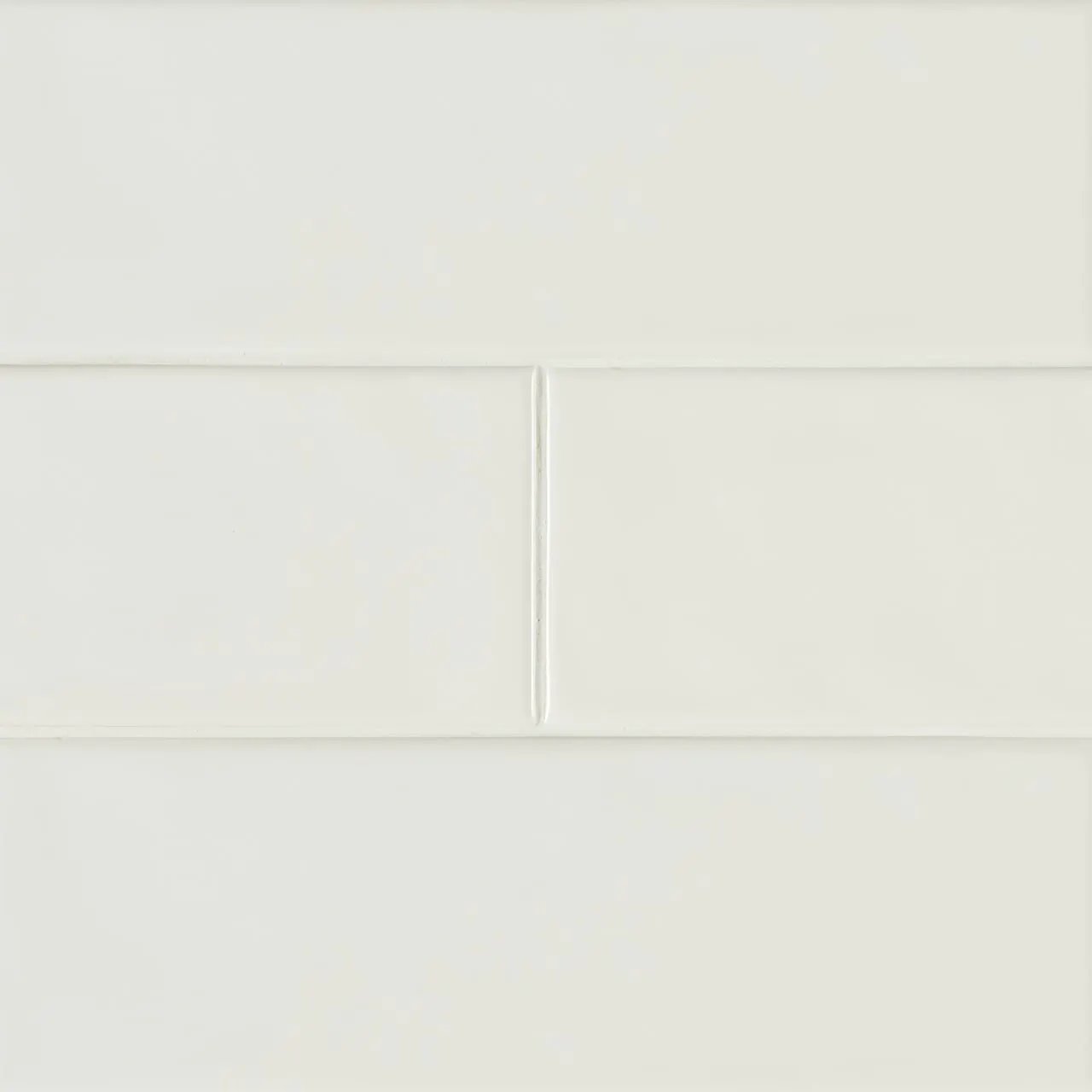 Urbano Pure Subway Tile Glossy Ceramic Mosaics 4x12 by MSI Surfaces