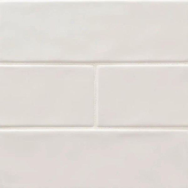 Urbano Pure Subway Tile Glossy Ceramic Mosaics 4x12, photo 2 of 5