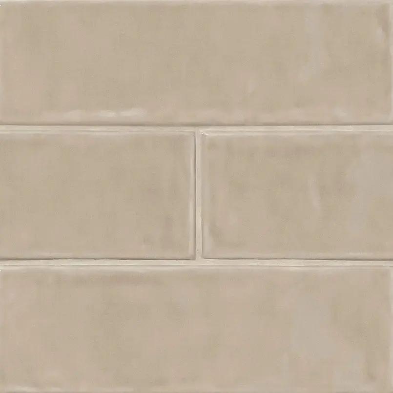 Urbano Warm Concrete Tile Glossy Ceramic Mosaics 4x12 by MSI Surfaces
