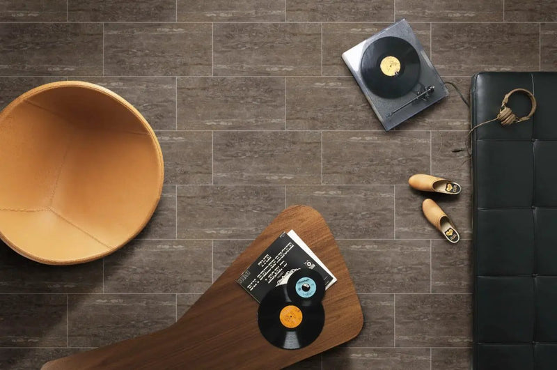 Veneto Noce Matte Travertine Look Porcelain Mosaics 2x2 by MSI Surfaces