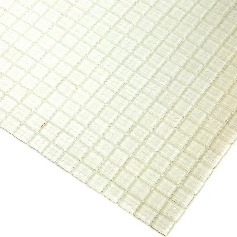 Cotton White 12x12 Glossy Uniform Square Glass Mosaic Tile (20 pack, 18.69 sq ft/case) by Apollo Tile