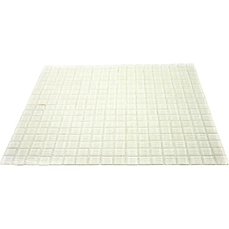 Cotton White 12x12 Glossy Uniform Square Glass Mosaic Tile (20 pack, 18.69 sq ft/case) by Apollo Tile