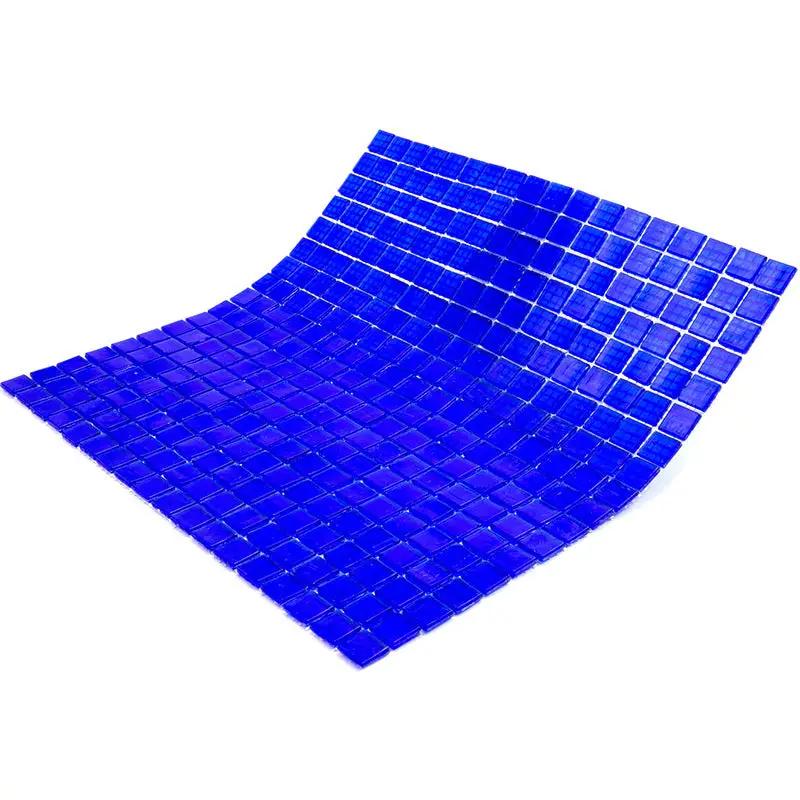 Cobalt Blue 12x12 Glossy Uniform Square Glass Mosaic Tile (20 pack, 18.69 sq ft/case) by Apollo Tile