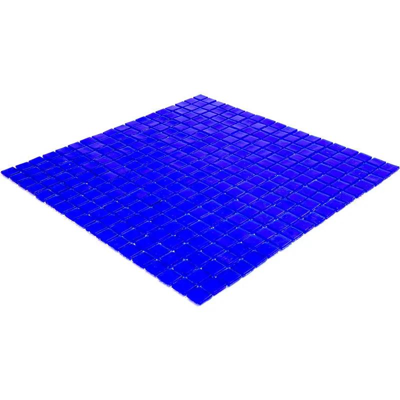 Cobalt Blue 12x12 Glossy Uniform Square Glass Mosaic Tile (20 pack, 18.69 sq ft/case) by Apollo Tile