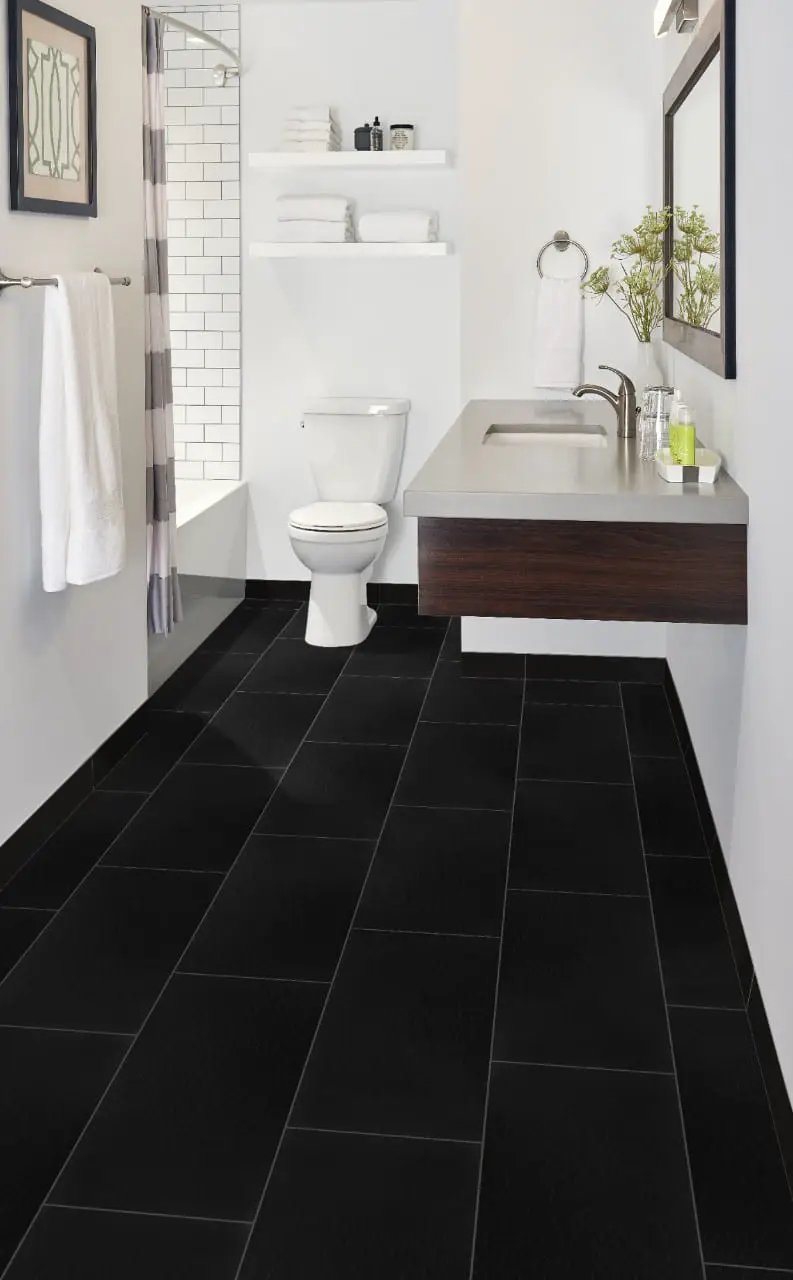 Watercolor Graphite Matte Chevron Marble Look Porcelain Mosaics by MSI Surfaces
