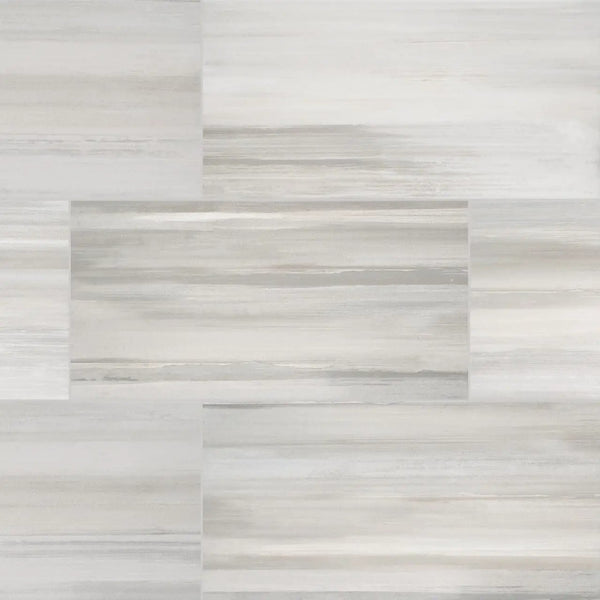 Watercolor Grigio Matte Marble Look Porcelain Tiles 12x24