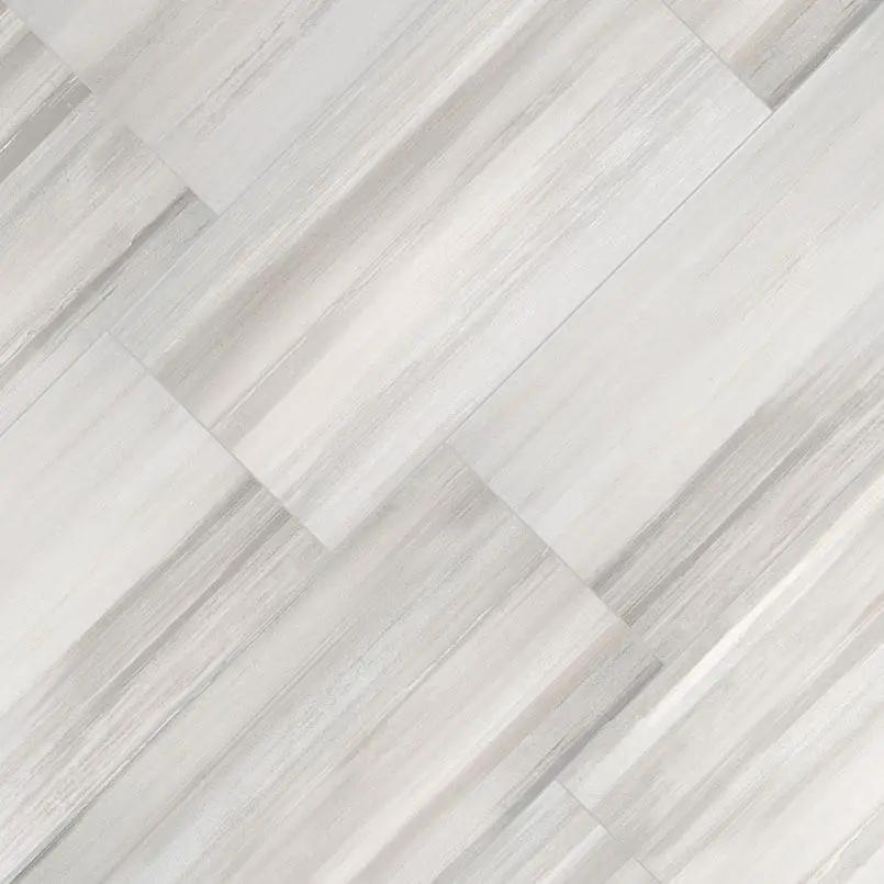 Watercolor Grigio Matte Chevron Marble Look Porcelain Mosaics 12x15 by MSI Surfaces